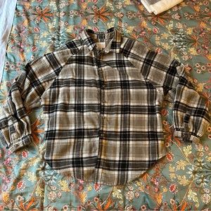 American Eagle Balloon Sleeve Flannel